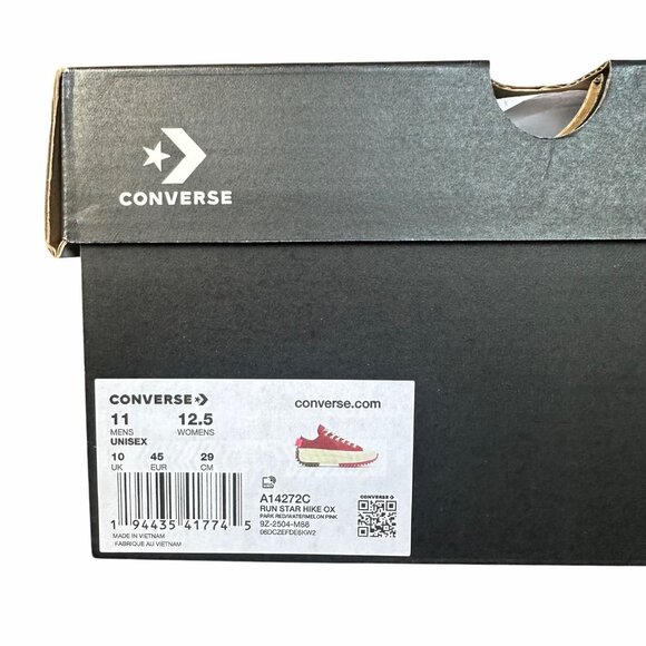 ❤️Converse Run Star Hike Platform Color Pop 12.5 Women Shoes Sneaker Red A14272C - Picture 11 of 12